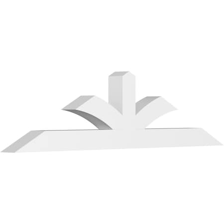 Ekena Millwork Richland Architectural Grade PVC Gable Bracket, 96"W x 24"H x 6"D x 6"F, 6/12 Pitch GBP096X24X0606RIC00
